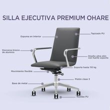 Silla Ejecutiva Premium Stuk Ohare Ergonómica Negra