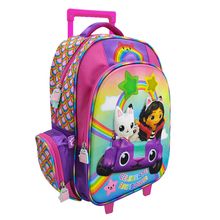 Mochila con Ruedas Fotorama La Casa de Muñecas de Gabby Arcoíris