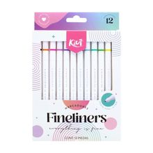 Plumones Kiut Fineliner 12 pzas