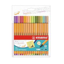 Rotulador Stabilo Point 88 Varios Colores 0.4mm 18 piezas