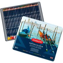 Lápices de Colores Derwent Acuarela 24 pzas