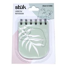 Libreta de Bolsillo Stuk Cats Gato Verde 50 hojas