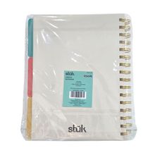 Libreta Rayada Stuk Colors Espiral 105 hojas