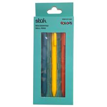 Bolígrafos Punto Fino Stuk Colors Multicolor 3 piezas