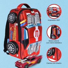 Mochila Yadatex Hot Wheels Rojo