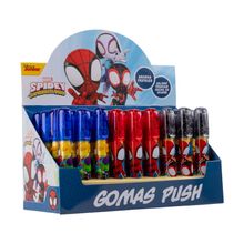Goma Push Berry Hip Spidey Varios Colores 1 pieza