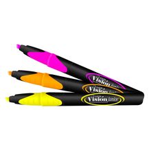 Marcatextos Azor Punta Cincel Vision Junior Multicolor 3 piezas