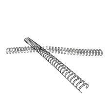 Arillo Metálico Acco GBC Cerlox Twin Loop Negro 7/16" 20 piezas