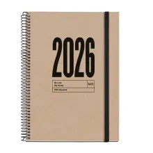 Agenda Diaria 2026 Miquel Rius Plus Recycled Natural