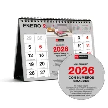 Calendario Sobremesa 2026 Miquel Rius Números Grandes Basic A5