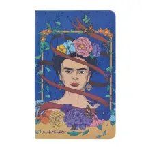 Libreta Ejecutiva Danpex Raya Frida Kahlo Azul 96 Hojas