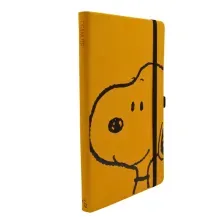 Libreta Ejecutiva Premium Raya Snoopy Amarilla 96 Hojas