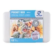 Pastillas de Acuarela Royal Talens Van Gogh Shades Of Nature + 1 Pincel  12pzs