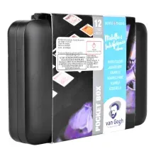 Pastillas de Acuarela Royal Talens Van Gogh Colores Metálicos + 1 Pincel 12pzs