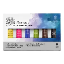 Pinturas Acuarela Winsor & Newton Cotman 8ml 6 Tubos