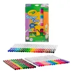 set_plumones_super_tips_crayola_lavables_completo