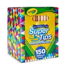 Plumones Super Tips Crayola | Trazo Grueso | 150 Piezas
