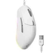 Mouse Alámbrico SteelSeries Rival 3 Gen 2 Blanco