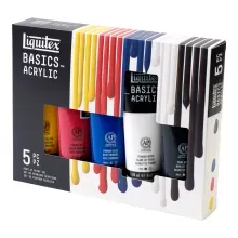 Pintura Acrílica Liquitex Basics School V2 118ml 5 tubos