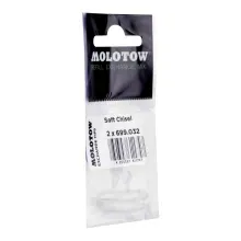 Puntas Soft Cincel para Rotulador Molotow 222EM/223EM 1mm 2pzs
