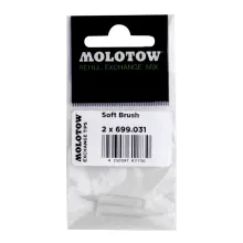 Puntas Soft Brush para Rotulador Molotow 222EM/223EM 1mm 2pzs