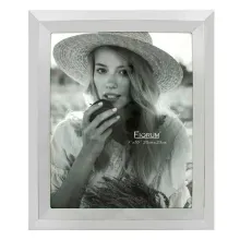 Portarretratos Fiorum Hierro Liso 8x10 Plateado