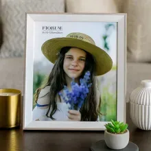 Portarretrato Fiorum MDF 8x10 Blanco