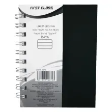 Cuaderno Engargolado First Class | Raya | 100 Hojas | 14.5x12 cm