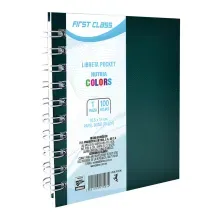 Cuaderno Pasta Dura First Class | Raya | 100 Hojas | 14.5x11.5 cm