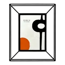 Portarretrato Fiorum Metal 5x7 Negro
