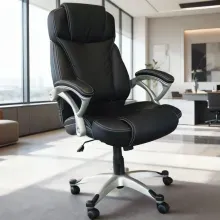 Silla Ejecutiva OfficeMax Olmo Ergonómica Negra