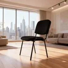 Silla Apilable Duran Negra