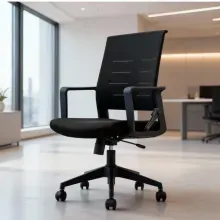 Silla Básica de Oficina Riad Ergonómica Negra