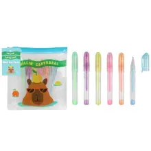 Mini BolÍgrafos Gel Punta Fina Capibara 6pzs