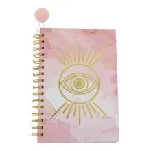 Cuaderno profesional con diseño ojo | 96 hojas rayadas