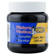 Pintura vinílica Bombín 250 ml | Negra