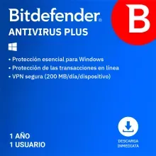 Antivirus Bitdefender Antivirus Plus | Licencia Digital Descargable