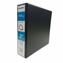 Carpeta OMX 2 Pulgadas | Negra | Arillo D