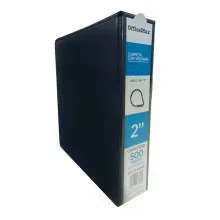 Carpeta OMX 2 Pulgadas | Negra | Arillo D