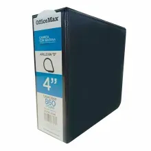 Carpeta OMX 4 Pulgadas | Negra | Arillo D