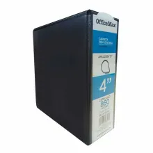 Carpeta OMX 4 Pulgadas | Negra | Arillo D