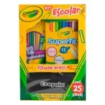 set_escolar_crayola_25_pzs