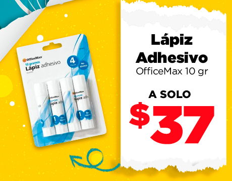 Lápiz Adhesivo OfficeMax 10 gr 4 pzas