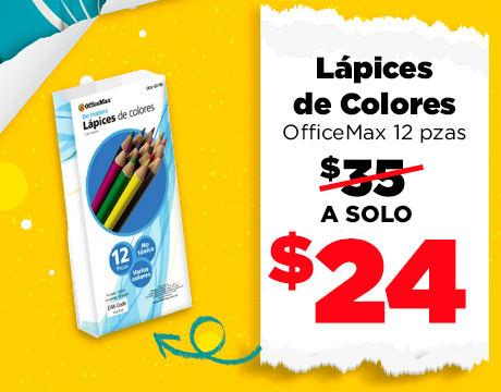 Lápices de Colores OfficeMax Redondo 12 pzas