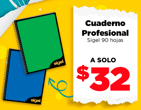 Cuaderno Profesional Rayado Sigel 90 hojas 
