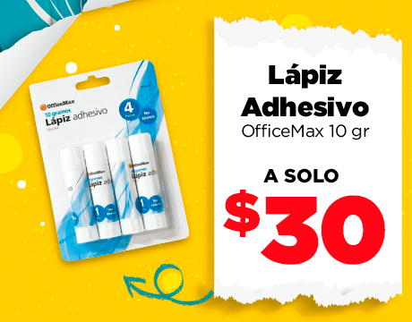 Lápiz Adhesivo OfficeMax 10 gr 4 pzas