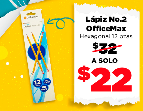 Lápiz OfficeMax No.2 Hexagonal 12 piezas