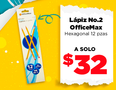 Lápiz OfficeMax No.2 Hexagonal 12 piezas
